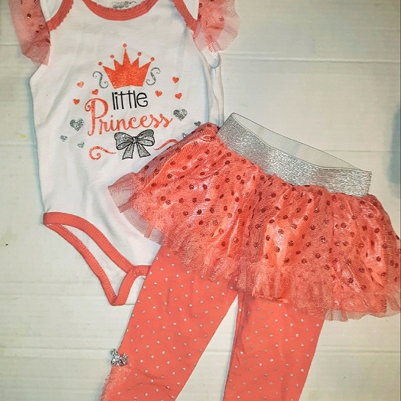 Beautiful Baby Girl Tutu Pant Onesie Sparkle Set 6 - Picture 1 of 15